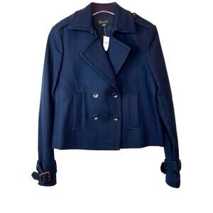 ANN TAYLOR Double Breasted Jacket in Navy Blue Size 2
